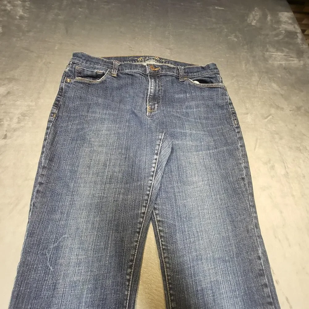 Old Navy The Sweetheart Jeans Womens 12 Tall Blue Flared Mid-Rise 5-Pocket